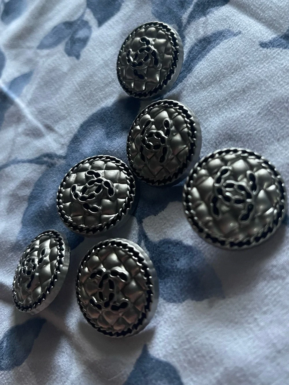 Set of 6 Chanel Buttons